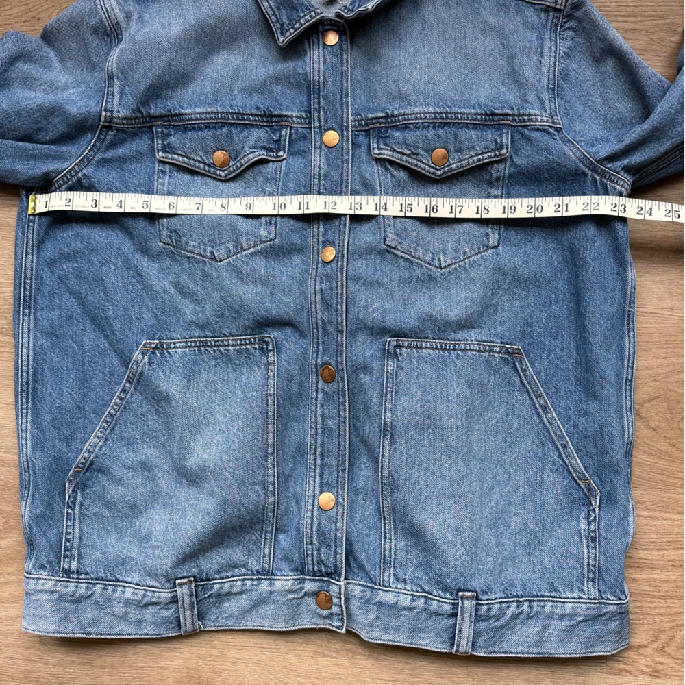 Madewell Light Wash Denim Jacket size 1x - Picture 4 of 8